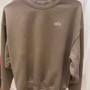 Alo Accolade Sweatshirt - gravel, xxs